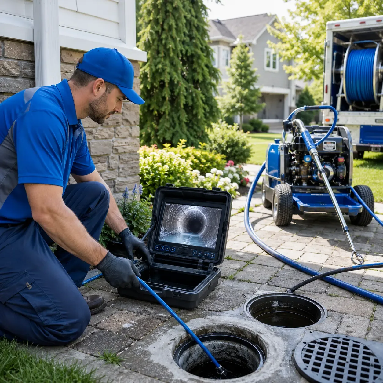 Outdoor drain cleaning professionals serving Orleans, VT