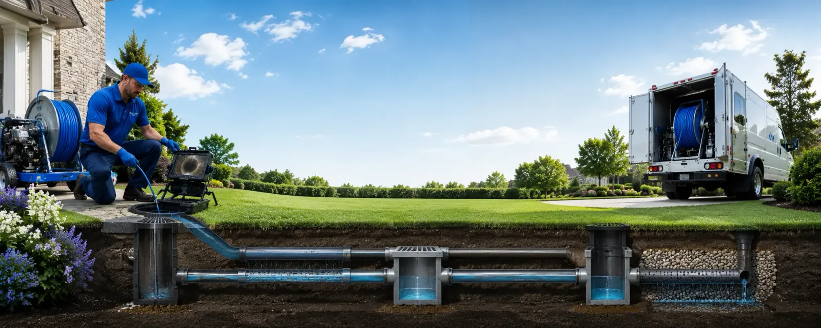 Outdoor drain cleaning information for Orleans, VT
